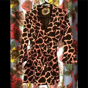 Blush/black Giraffe jacket
